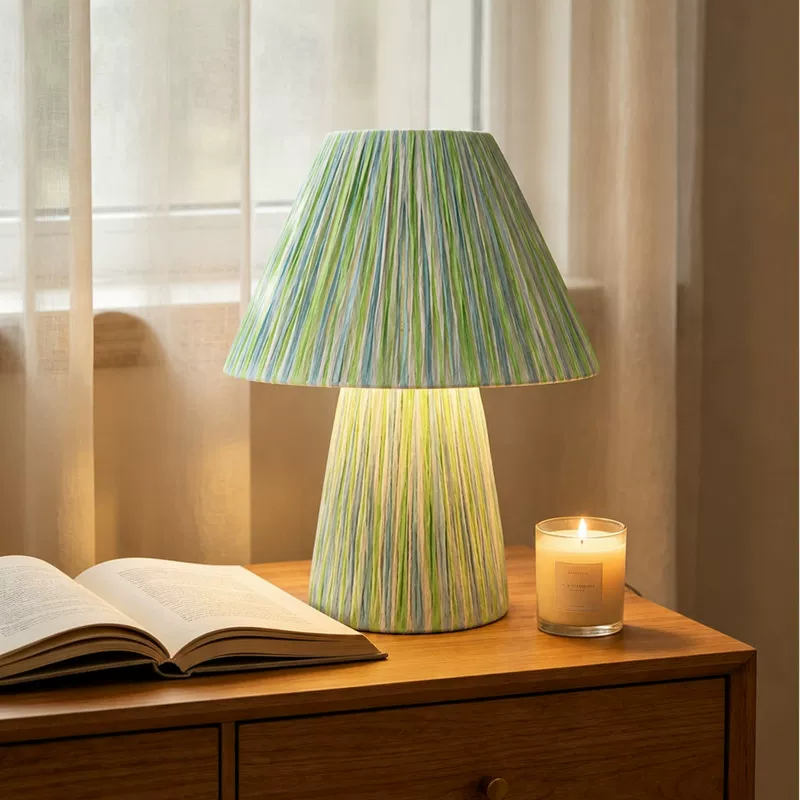 Raya Woven Gradient Table Lamp Glowryte