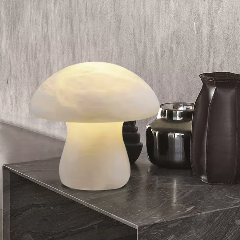 Rhea Alabaster Mushroom Table Lamp Glowryte