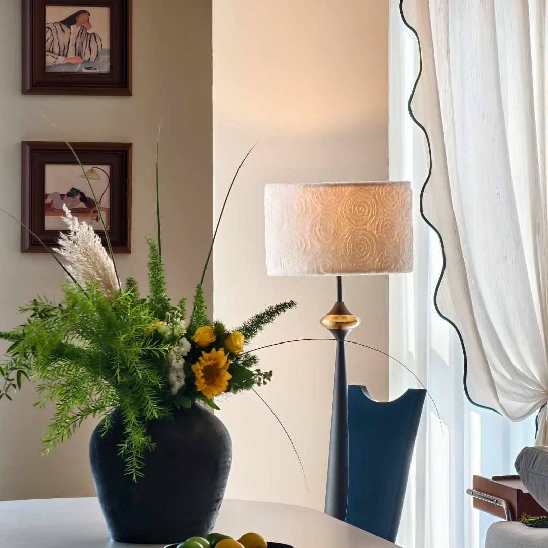 Rowan Tapered Walnut Floor Lamp Glowryte