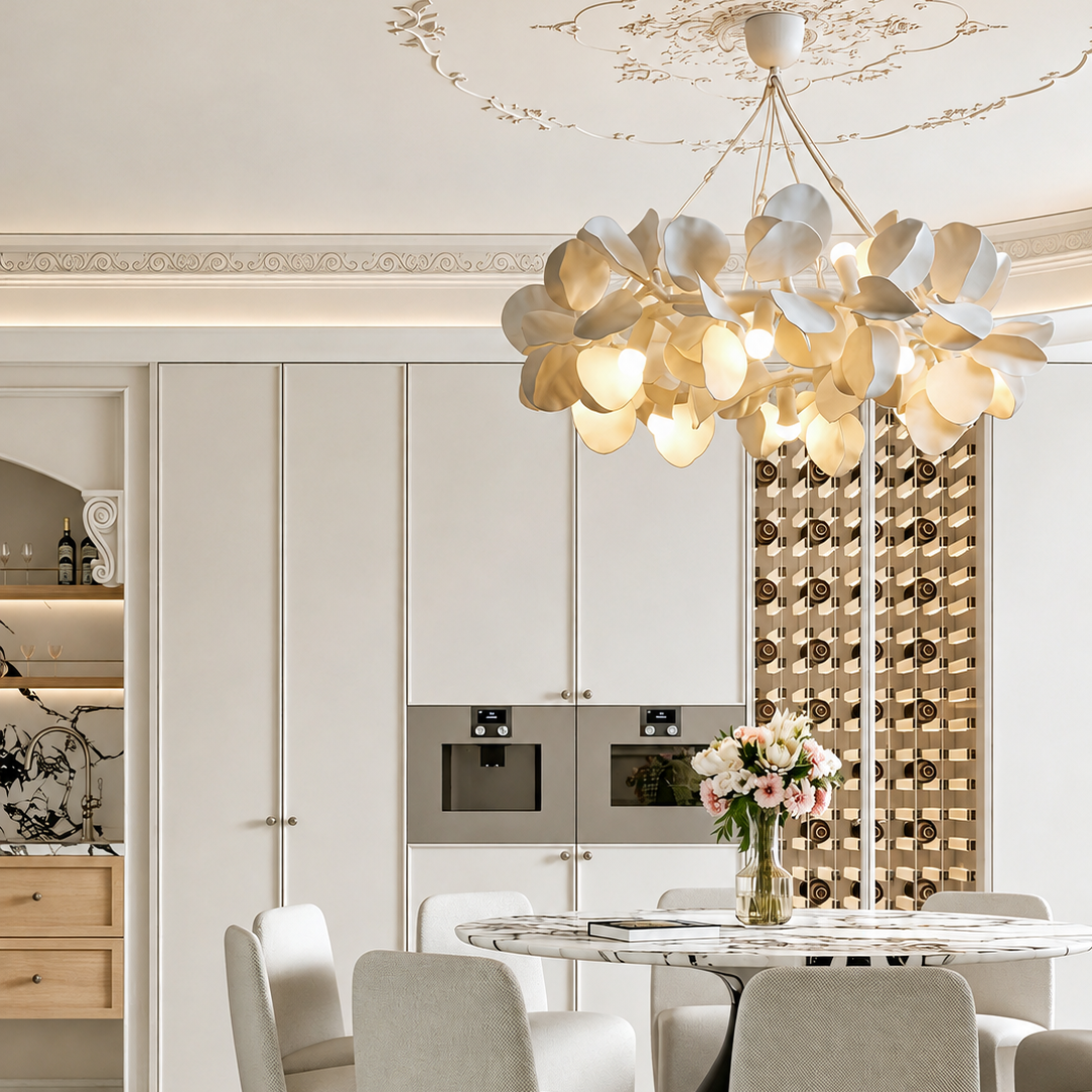 Sculpted Petal Chandelier Glowryte