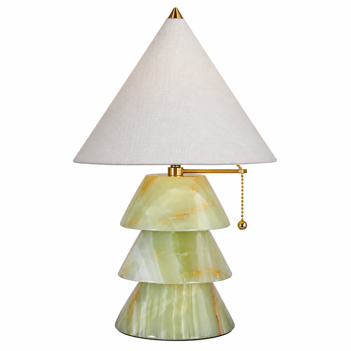 Serena Carved Jade-Style Tree Table Lamp Celadon Jade Glowryte