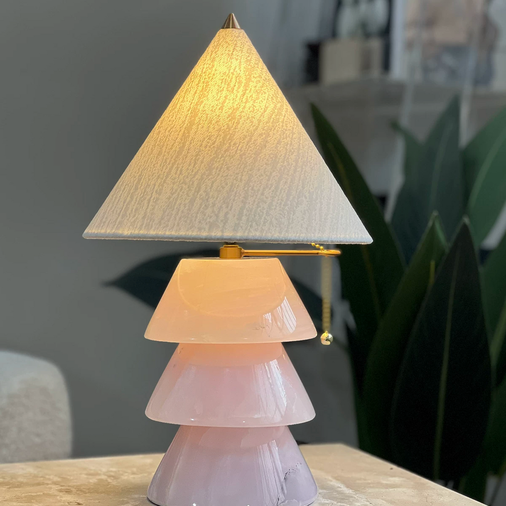 Serena Carved Jade-Style Tree Table Lamp Glowryte