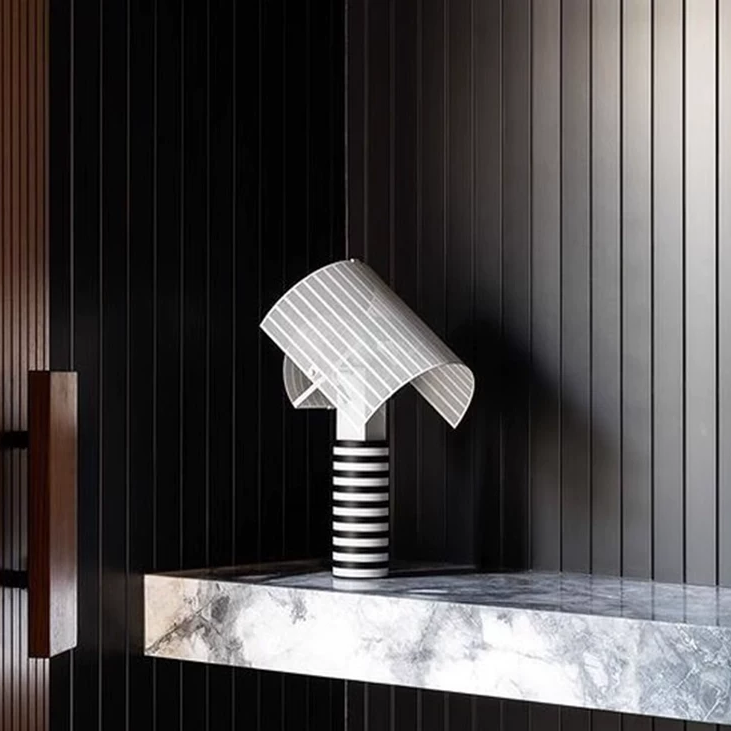 Shogun Striped Architectural Table Lamp Glowryte