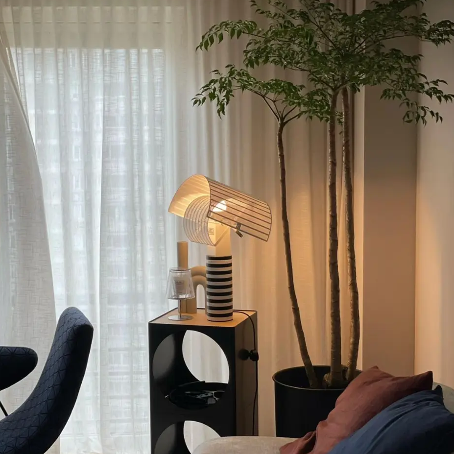 Shogun Striped Architectural Table Lamp Glowryte