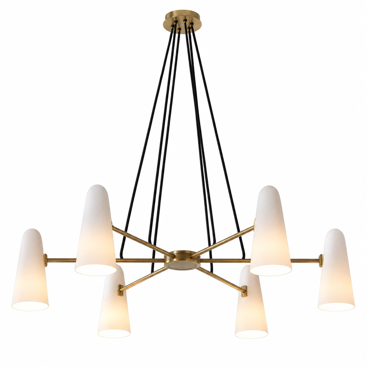 Soiree Branch 6-Light Chandelier – Antique Brass Antique Brass Glowryte