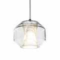 Solene Alabaster & Glass Pendant Light Dia 9.8" × H 7.9" (Dia 25 × H 20 cm) Glowryte