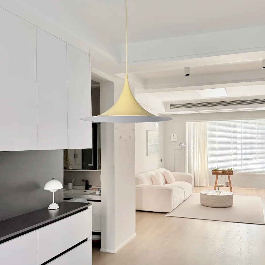 Soren Flared Metal Pendant Light Glowryte
