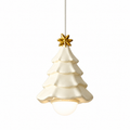 Stella Star-Topped Tree Mini Pendant Light Cream White Glowryte