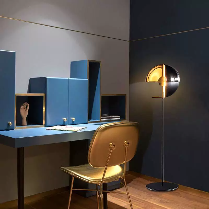 Theia Dual-Shade Glass Floor Lamp Glowryte