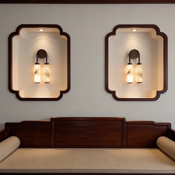 Thera Tiered Alabaster Wall Sconce Glowryte