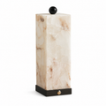 Theron Square Alabaster Column Table Lamp Glowryte