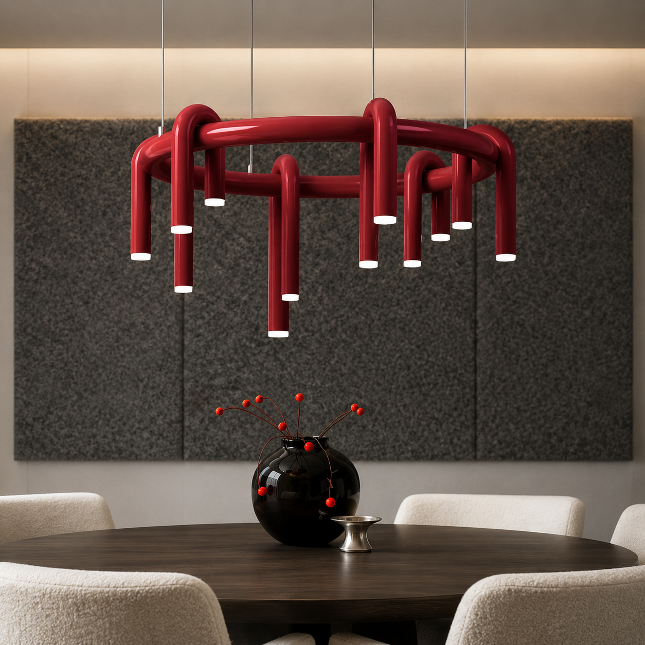 U-Loop Round Pendant Light Glowryte