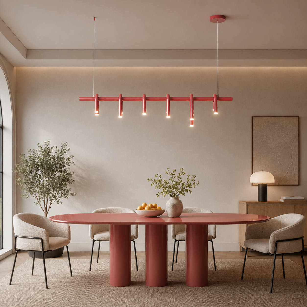 U-Loop Linear Pendant Light Glowryte
