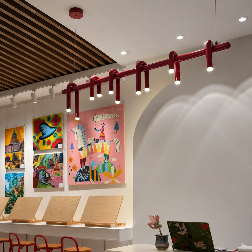 U-Loop Linear Pendant Light Glowryte