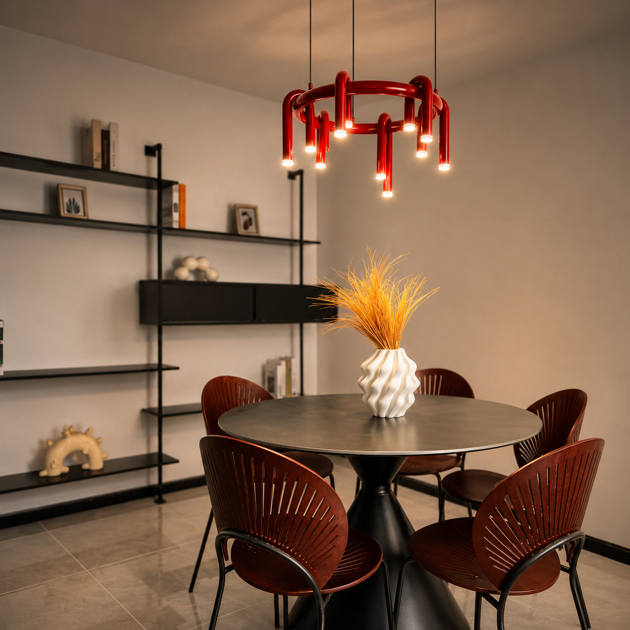 U-Loop Round Pendant Light Glowryte