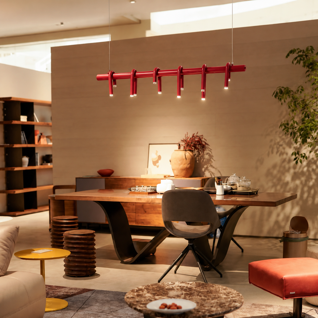 U-Loop Linear Pendant Light Glowryte