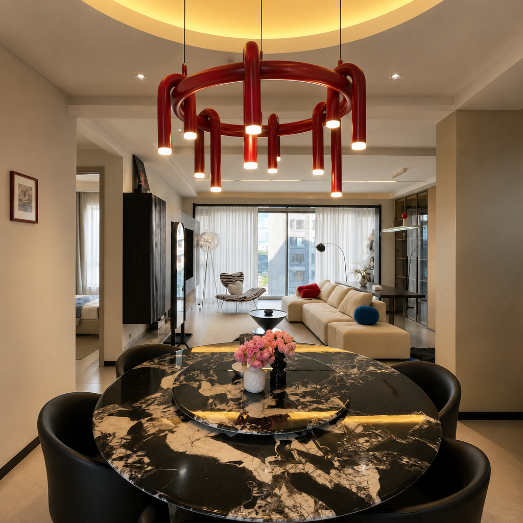 U-Loop Round Pendant Light Glowryte