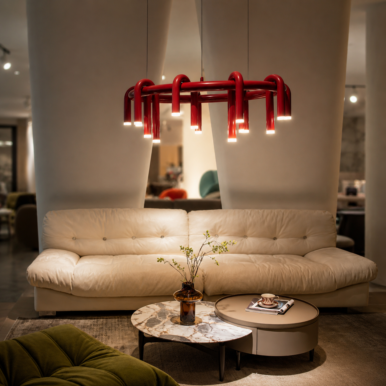 U-Loop Round Pendant Light Glowryte