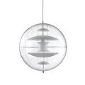 LENS Pendant Dia 15.8″ x H 15.8″ (Dia 40cm x H 40cm) White & White ceiling canopy Glowryte