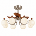 Vintage 8-Light Ceiling Fan Chandelier Glowryte