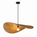 Wabi Rattan Disc Pendant Light