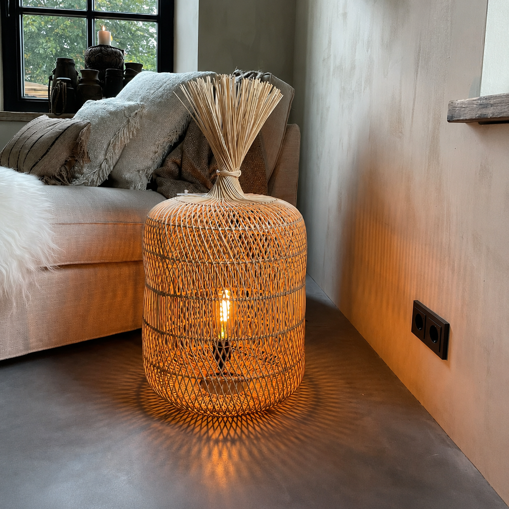 Wabi Rattan Floor Lamp