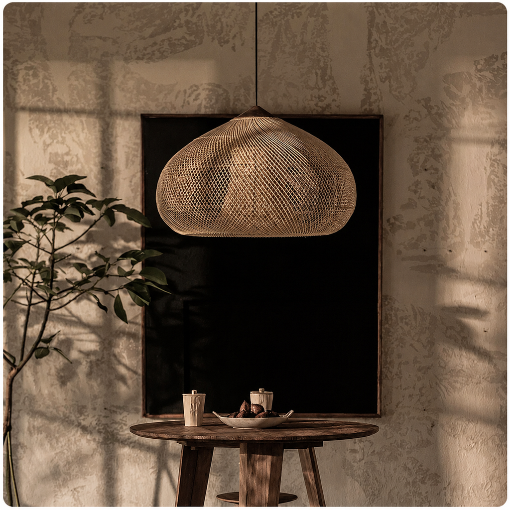 Wabi Rattan Pendant Light Glowryte