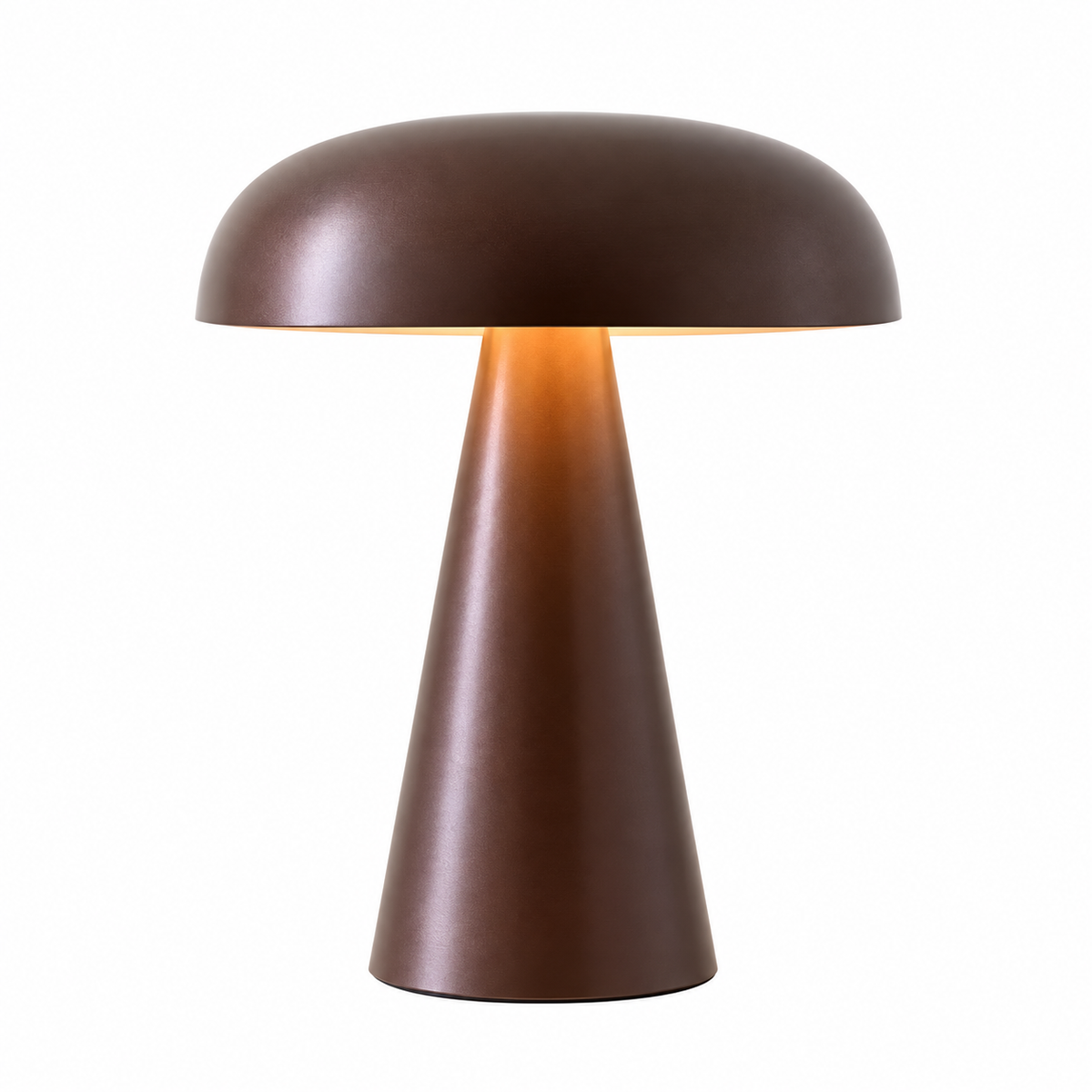 Como Portable Mushroom Table Lamp Warm Bronze Glowryte
