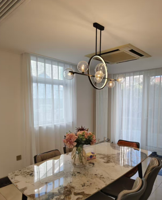 Cove Bubble Ring Chandelier Glowryte