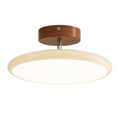 Mira Tri-Color Flush Mount Cream White Glowryte
