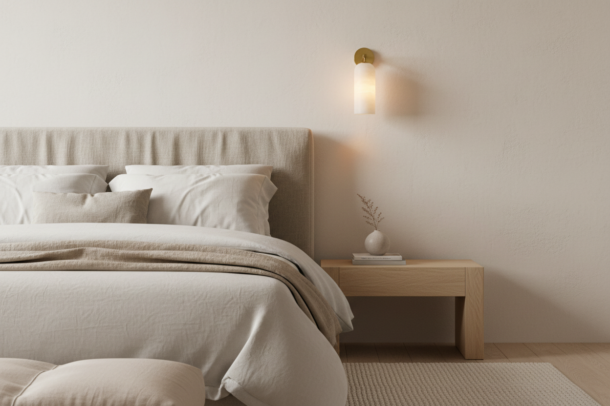 Alba Alabaster Wall Sconce Glowryte