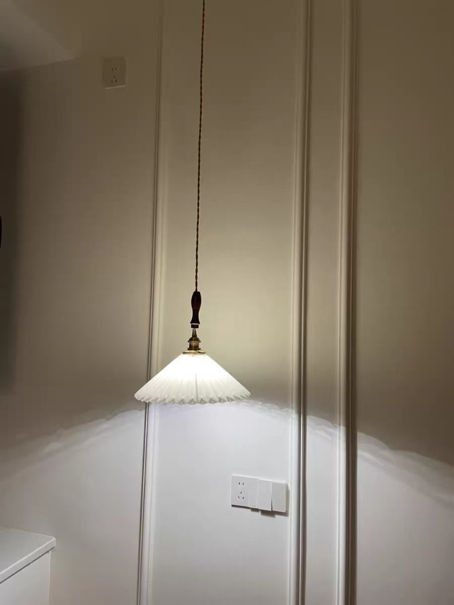 Arden Pleated Dome Pendant Glowryte
