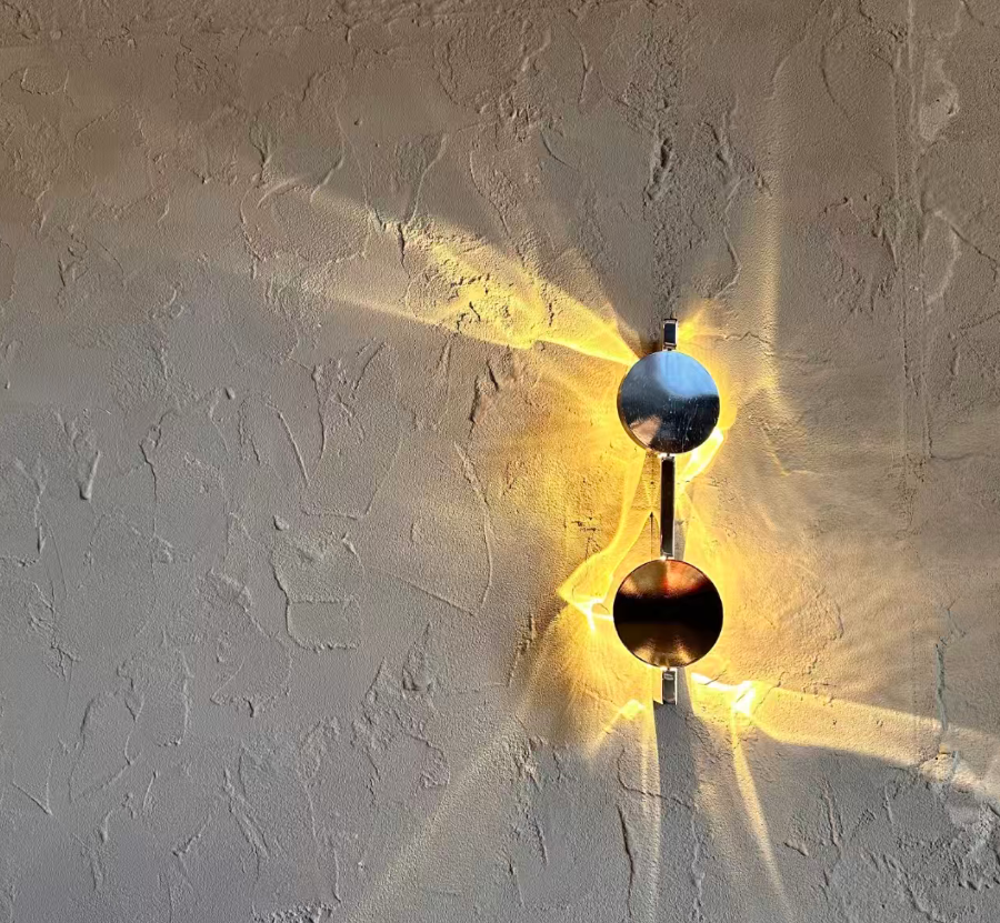 Chrome Double-Head Wall Sconce Glowryte