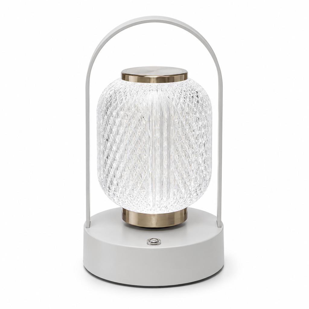 Crystal Lantern Portable Table Lamp
