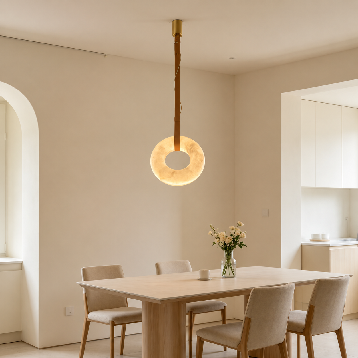 Oslo Alabaster Chandelier Glowryte