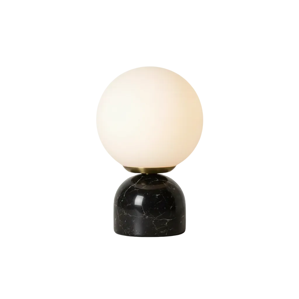 Orla Globe Table Lamp Black Dia 5.9" × H 9" (Dia 15 × H 23 cm) Glowryte