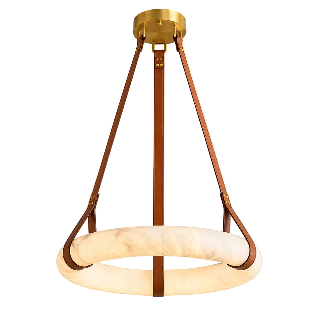 Oslo Alabaster Ring Chandelier Glowryte