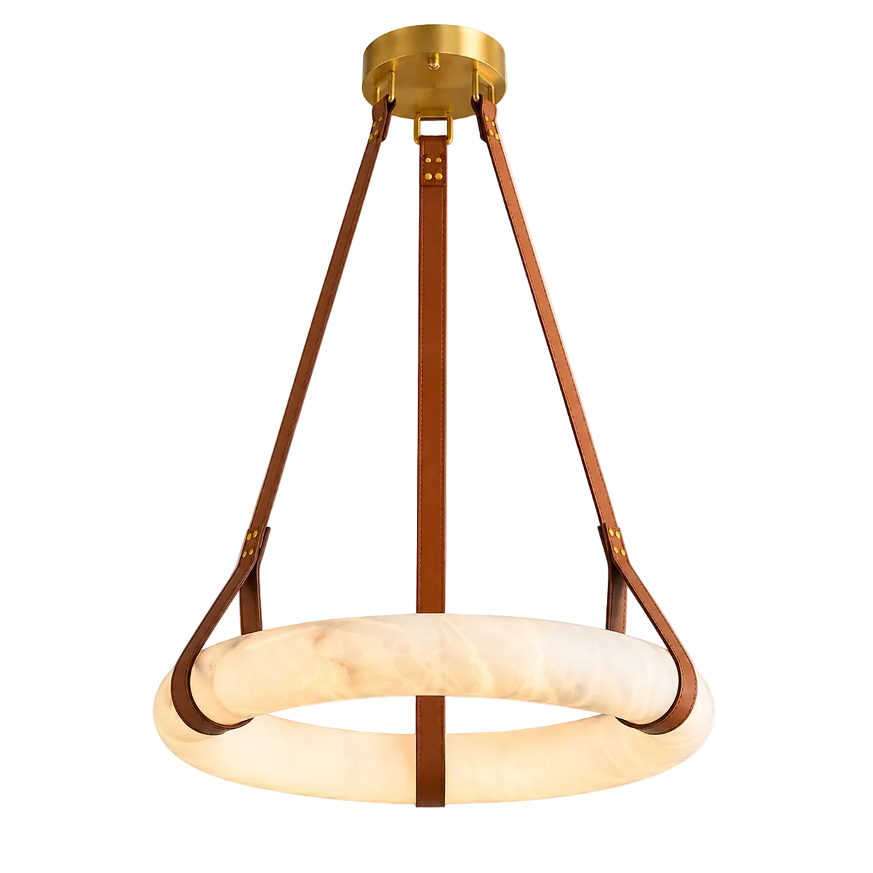 Oslo Alabaster Ring Chandelier Glowryte