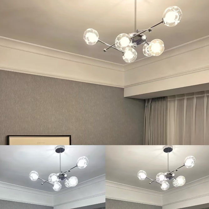 Bauhaus Balance Globe Chandelier Glowryte
