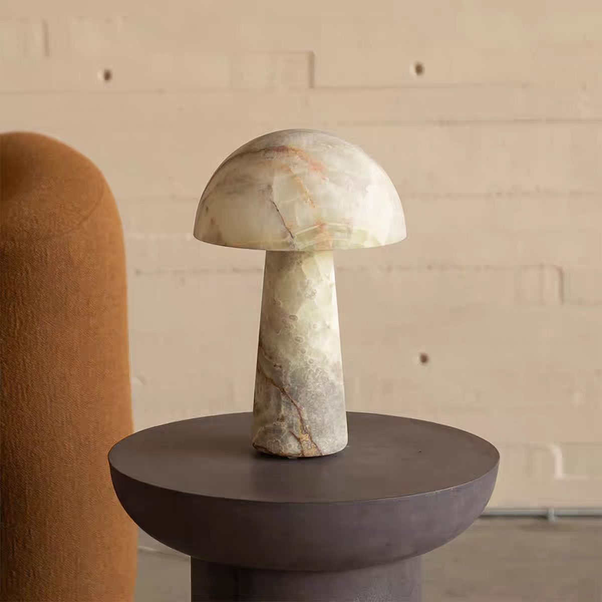 Mushroom Alabaster Table Lamp Glowryte