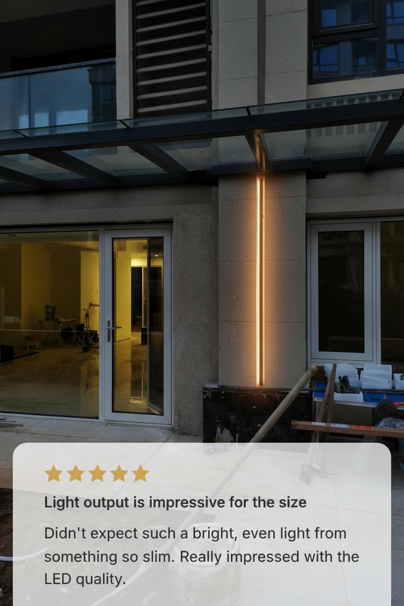 Slim Linear LED Wall Sconce Glowryte