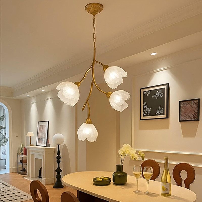 Floral Branch Chandelier Glowryte
