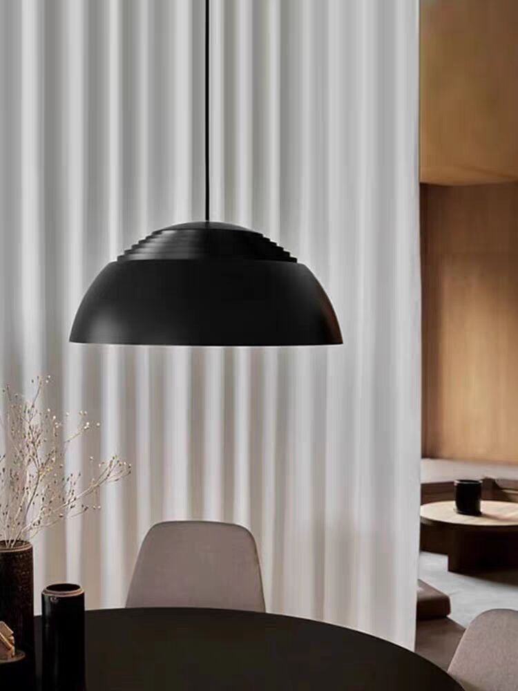 Luma Modern Pendant Light Large Black Glowryte