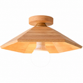 Wabi Wood Cap Flush Mount Glowryte