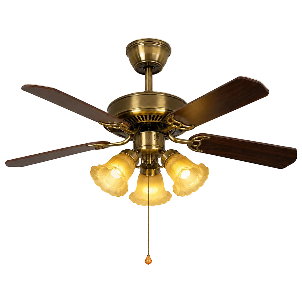 Aura Wood Blade Ceiling Fan Light Glowryte