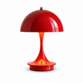 Panthella Mushroom Table Lamp Dia 6.3" × H 9.4" (Dia 16 × H 24 cm) Red THOMSON