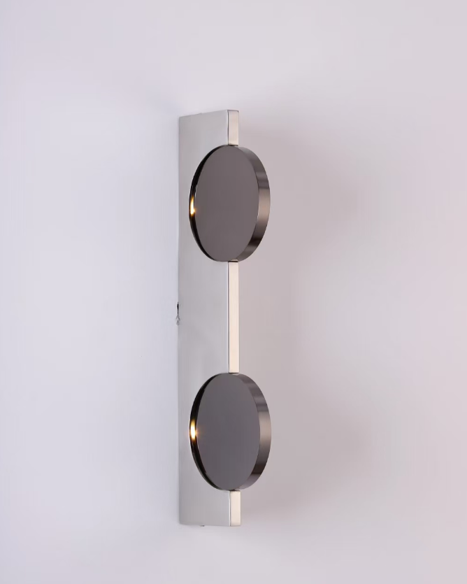 Chrome Double-Head Wall Sconce Glowryte
