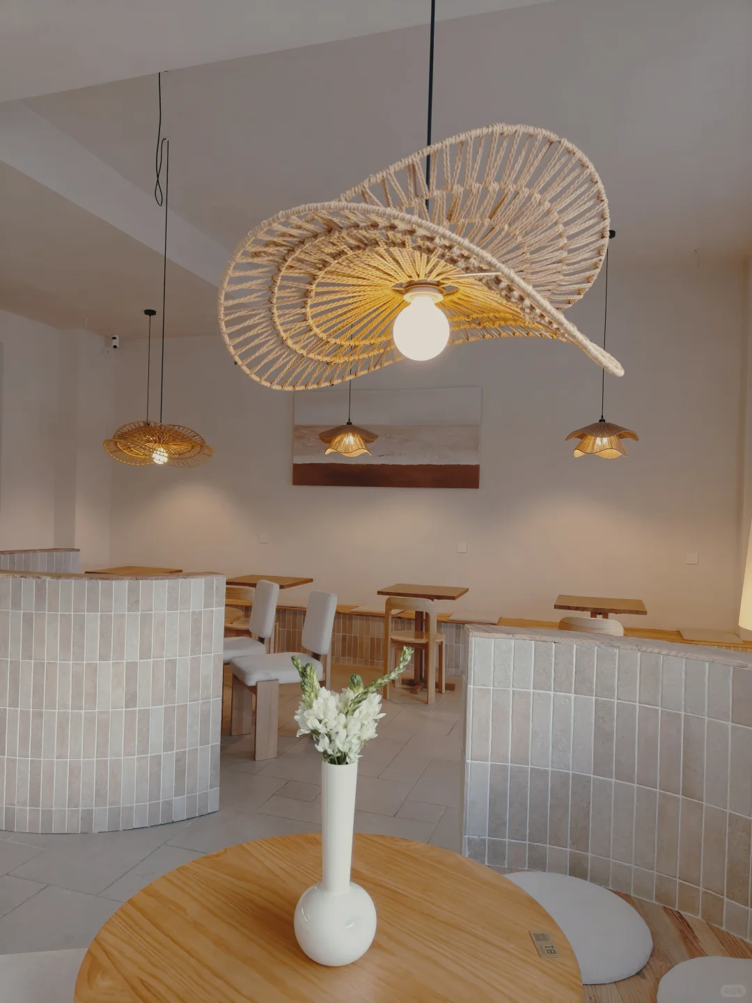 Natural Woven Fringe Pendant Light Glowryte