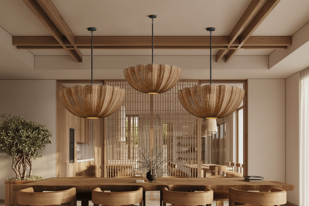 Soleil Rattan Pendant Glowryte